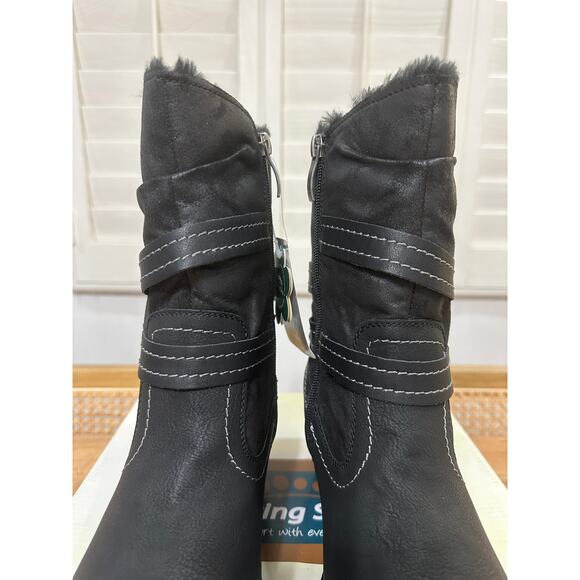 Spring Step Relife Boisa Boot Black Vegan Leather 9 US 40 EU NIB Water Resistant - Picture 7 of 16